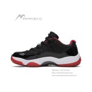 Air Jordan 11 Low ‘Bred’ 528896-012 - Iconic Black, Red & White Sneakers with Patent Leather Finish
