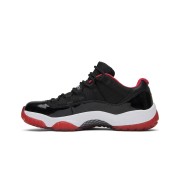 Air Jordan 11 Low ‘Bred’ 528895-012 - Iconic Black, Red & White Sneakers with Patent Leather Finish