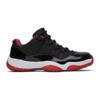 Air Jordan 11 Low ‘Bred’ 528895-012 - Iconic Black, Red & White Sneakers with Patent Leather Finish