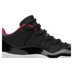 Air Jordan 11 Low ‘Bred’ 528895-012 - Black, Red & White Sneakers with Patent Leather Finish