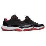 Air Jordan 11 Low ‘Bred’ 528895-012 - Black, Red & White Sneakers with Patent Leather Finish