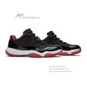 Air Jordan 11 Low ‘Bred’ 528896-012 - Iconic Black, Red & White Sneakers with Patent Leather Finish