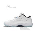 Air Jordan 11 Low 'Legend Blue' AV2187-117 - Crisp White Sneakers with Icy Blue Outsole & Air Cushioning