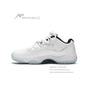 Air Jordan 11 Low 'Legend Blue' AV2187-117 - Crisp White Sneakers with Icy Blue Outsole & Air Cushioning