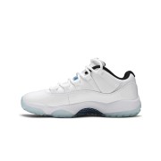 Air Jordan 11 Low 'Legend Blue' AV2187-117 - Crisp White Sneakers with Icy Blue Outsole & Air Cushioning