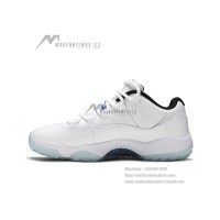 Air Jordan 11 Low 'Legend Blue' AV2187-117 - Crisp White Sneakers with Icy Blue Outsole & Air Cushioning