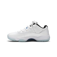 Air Jordan 11 Low 'Legend Blue' AV2187-117 - Crisp White Sneakers with Icy Blue Outsole & Air Cushioning