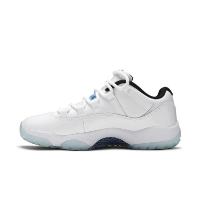 Air Jordan 11 Low 'Legend Blue' AV2187-117 - Crisp White Sneakers with Icy Blue Outsole & Air Cushioning