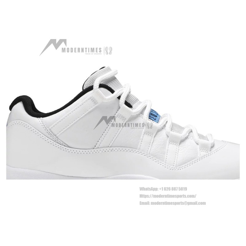 Air Jordan 11 Low 'Legend Blue' AV2187-117 - Crisp White Sneakers with Icy Blue Outsole & Air Cushioning