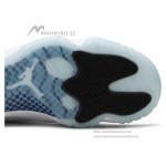 Air Jordan 11 Low 'Legend Blue' AV2187-117 - Crisp White Sneakers with Icy Blue Outsole & Air Cushioning