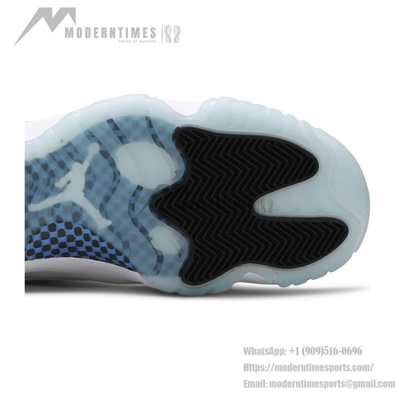 Air Jordan 11 Low 'Legend Blue' AV2187-117 - Crisp White Sneakers with Icy Blue Outsole & Air Cushioning