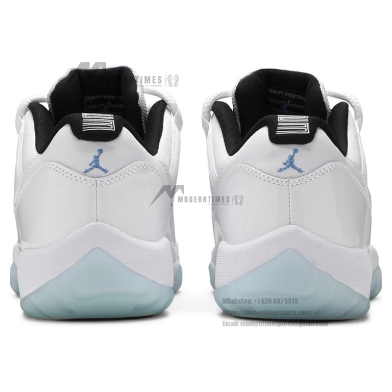 Air Jordan 11 Low 'Legend Blue' AV2187-117 - Crisp White Sneakers with Icy Blue Outsole & Air Cushioning
