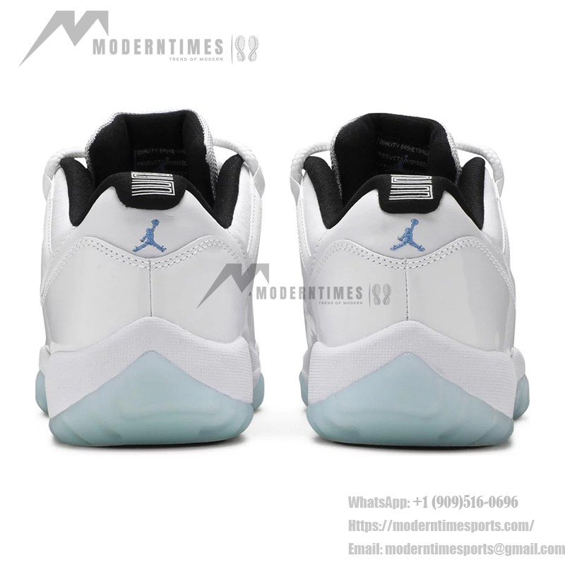 Air Jordan 11 Low 'Legend Blue' AV2187-117 - Crisp White Sneakers with Icy Blue Outsole & Air Cushioning