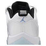 Air Jordan 11 Low 'Legend Blue' AV2187-117 - Crisp White Sneakers with Icy Blue Outsole & Air Cushioning