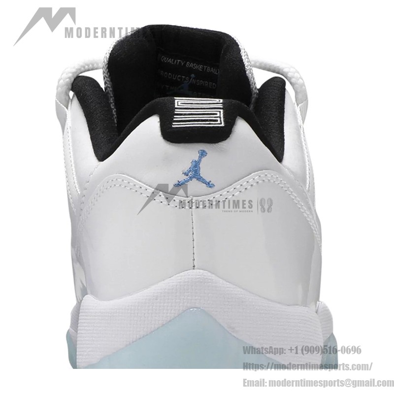 Air Jordan 11 Low 'Legend Blue' AV2187-117 - Crisp White Sneakers with Icy Blue Outsole & Air Cushioning