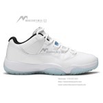 Air Jordan 11 Low 'Legend Blue' AV2187-117 - Crisp White Sneakers with Icy Blue Outsole & Air Cushioning