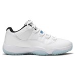 Air Jordan 11 Low 'Legend Blue' AV2187-117 - Crisp White Sneakers with Icy Blue Outsole & Air Cushioning