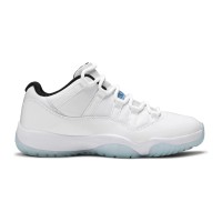 Air Jordan 11 Low 'Legend Blue' AV2187-117 - Crisp White Sneakers with Icy Blue Outsole & Air Cushioning