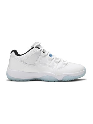 Air Jordan 11 Low 'Legend Blue' AV2187-117 - Crisp White Sneakers with Icy Blue Outsole & Air Cushioning