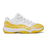 Air Jordan 11 Low 'Yellow Snakeskin' AH7860-107 – Iconic White & Yellow Sneaker with Bold Snakeskin Detail