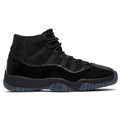 Air Jordan 11 'Cap and Gown' 378037-005 – Premium All-Black Sneakers with Patent Leather Shine