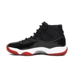 Air Jordan 11 Retro 'Bred' 378037-061 - Black and Red Sneakers with Patent Leather Finish