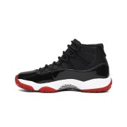 Air Jordan 11 Retro 'Bred' 378037-061 – Iconic Black and Red Sneakers with Patent Leather Finish