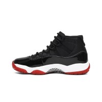 Air Jordan 11 Retro 'Bred' 378037-061 – Iconic Black and Red Sneakers with Patent Leather Finish