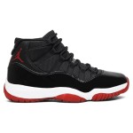 Air Jordan 11 Retro 'Bred' 378037-061 - Black and Red Sneakers with Patent Leather Finish