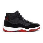 Air Jordan 11 Retro 'Bred' 378037-061 – Iconic Black and Red Sneakers with Patent Leather Finish