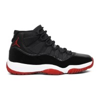 Air Jordan 11 Retro 'Bred' 378037-061 – Iconic Black and Red Sneakers with Patent Leather Finish