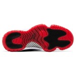 Air Jordan 11 Retro Bred Velvet DB5457-061 Black Velvet Sneakers with Red Accents and White Midsole