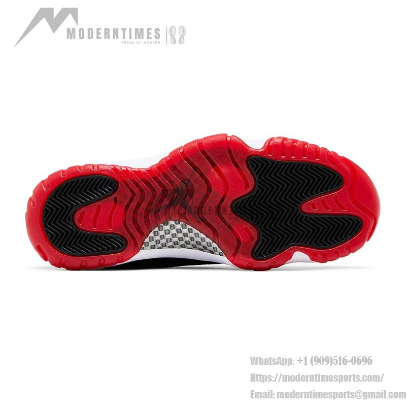 Air Jordan 11 Retro Bred Velvet DB5457-061 Black Velvet Sneakers with Red Accents and White Midsole