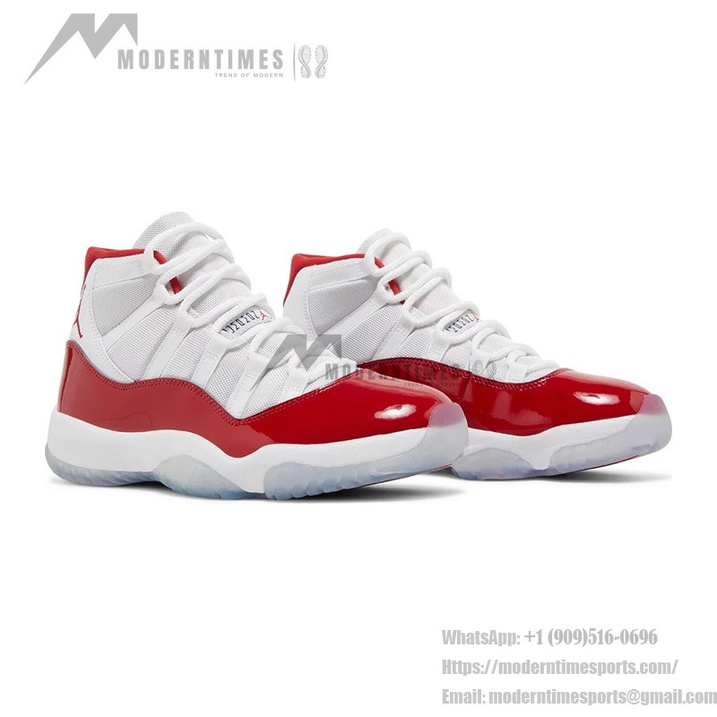 Air Jordan 11 Retro 'Cherry' CT8012-116 - White and Red Sneakers with Patent Leather Shine