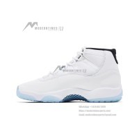 Air Jordan 11 Retro 'Legend Blue' CT8012-104 - White Sneakers with Icy Blue Outsole & Black Collar