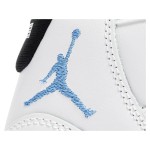 Air Jordan 11 Retro 'Legend Blue' CT8012-104 White Sneakers with Icy Blue Outsole and Black Collar