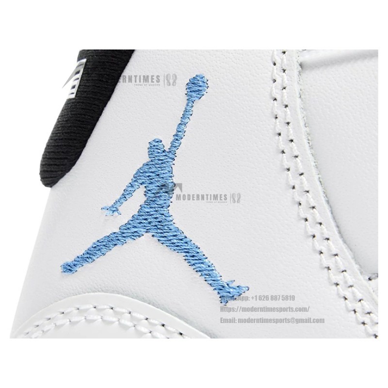 Air Jordan 11 Retro 'Legend Blue' CT8012-104 White Sneakers with Icy Blue Outsole and Black Collar