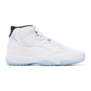 Air Jordan 11 Retro 'Legend Blue' CT8012-104 - White Sneakers with Icy Blue Outsole & Black Collar