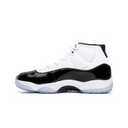 Air Jordan 11 Retro 'Concord' 378037-100 – Iconic Black & White Sneakers with Icy Outsole for Timeless Style