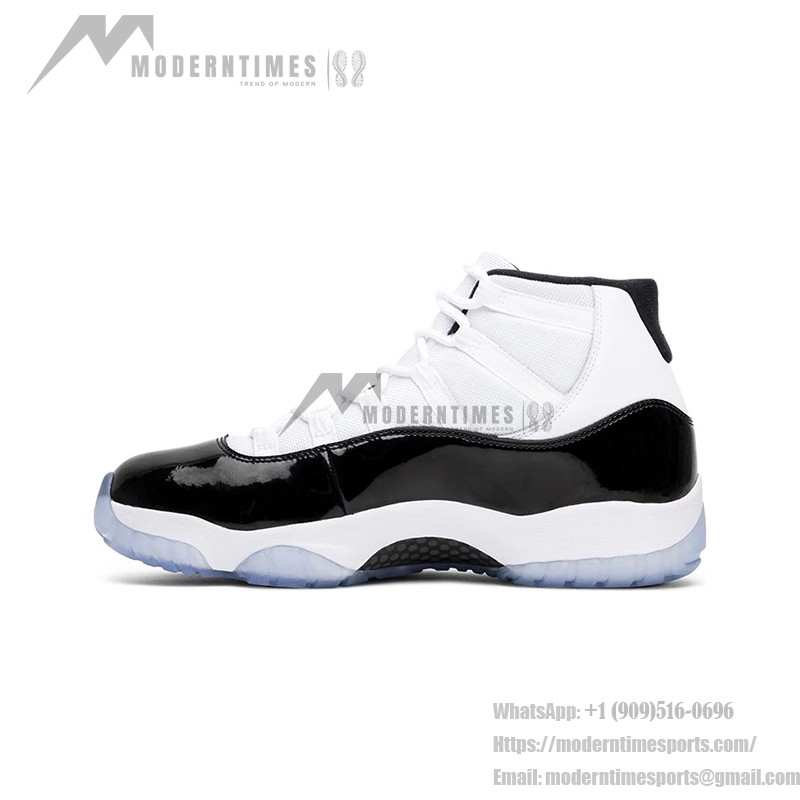 Air Jordan 11 Retro 'Concord' 378037-100 - Schwarz-Weiße Sneaker mit Eisiger Außensohle