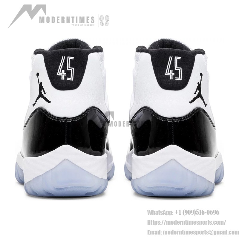 Air Jordan 11 Retro 'Concord' 378037-100 - Schwarz-Weiße Sneaker mit Eisiger Außensohle