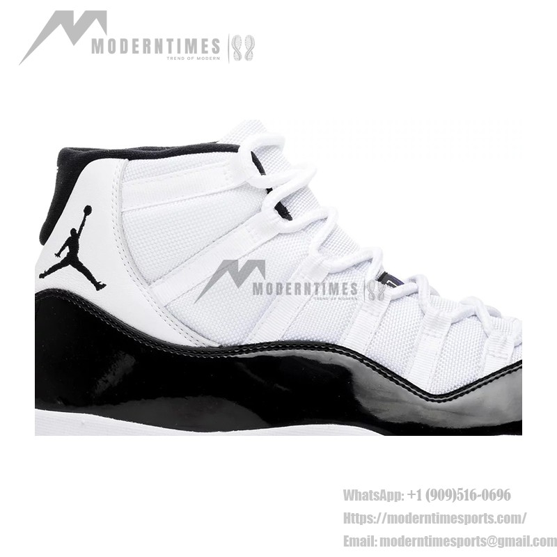 Air Jordan 11 Retro 'Concord' 378037-100 - Schwarz-Weiße Sneaker mit Eisiger Außensohle