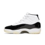 Air Jordan 11 Retro 'DMP' CT8012-170 White and Black Sneakers with Gold Jumpman Logo and Milky Outsole