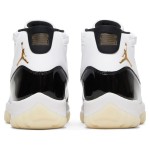 Air Jordan 11 Retro 'DMP' CT8012-170 White and Black Sneakers with Gold Jumpman Logo and Milky Outsole