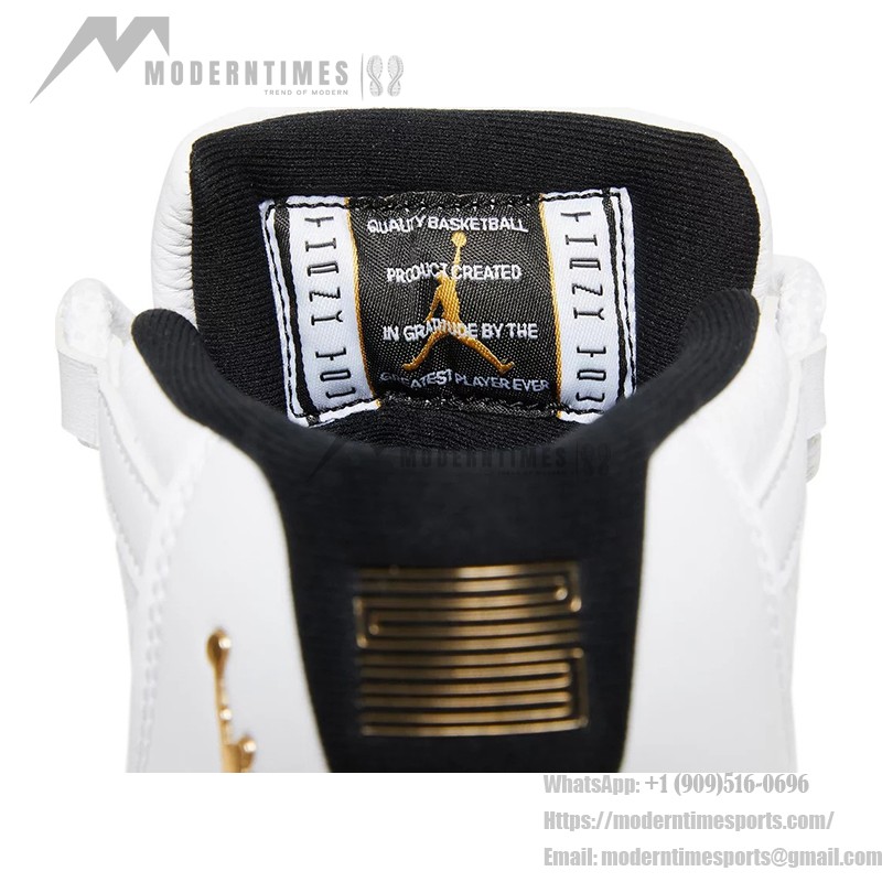 Air Jordan 11 Retro 'DMP' CT8012-170 White and Black Sneakers with Gold Jumpman Logo and Milky Outsole