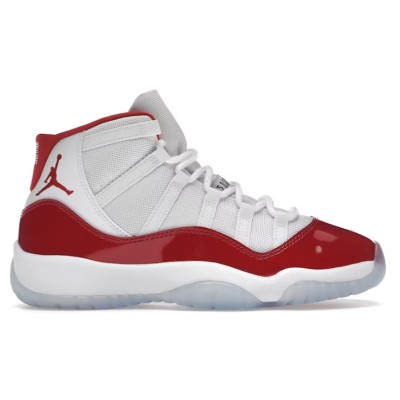 Air Jordan 11 Retro Cherry 378038-116 - Iconic White and Red Sneaker with Patent Leather and Icy Sole