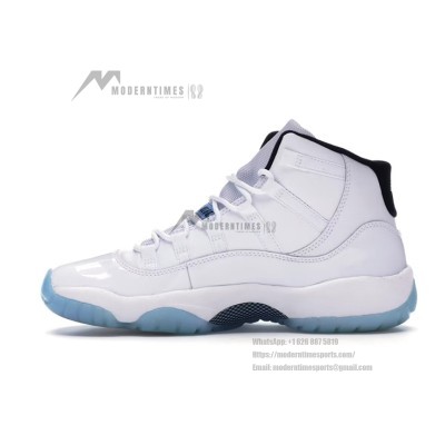 Air Jordan 11 Retro 'Legend Blue' 378038-104 - Iconic White Sneakers with Icy Blue Sole and Premium Comfort
