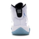 Air Jordan 11 Retro 'Legend Blue' 378038-104 - Iconic White Sneakers with Icy Blue Sole