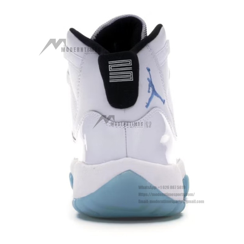 Air Jordan 11 Retro 'Legend Blue' 378038-104 - Iconic White Sneakers with Icy Blue Sole