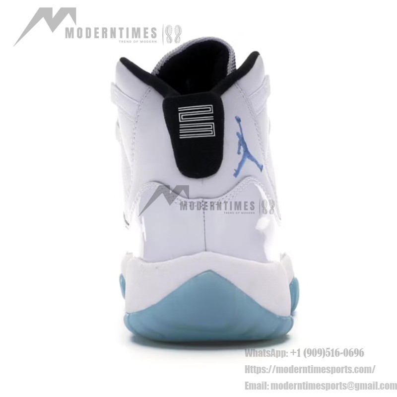 Air Jordan 11 Retro 'Legend Blue' 378038-104 - Iconic White Sneakers with Icy Blue Sole